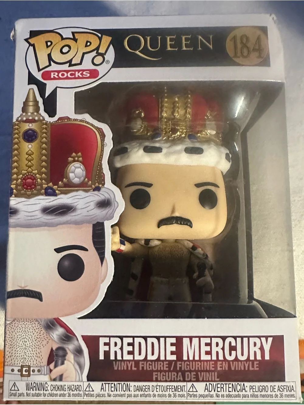 Funko Pop Lot of 3: Freddie Mercury #183, #184 (Queen) & Pinocchio #1029 (Disney